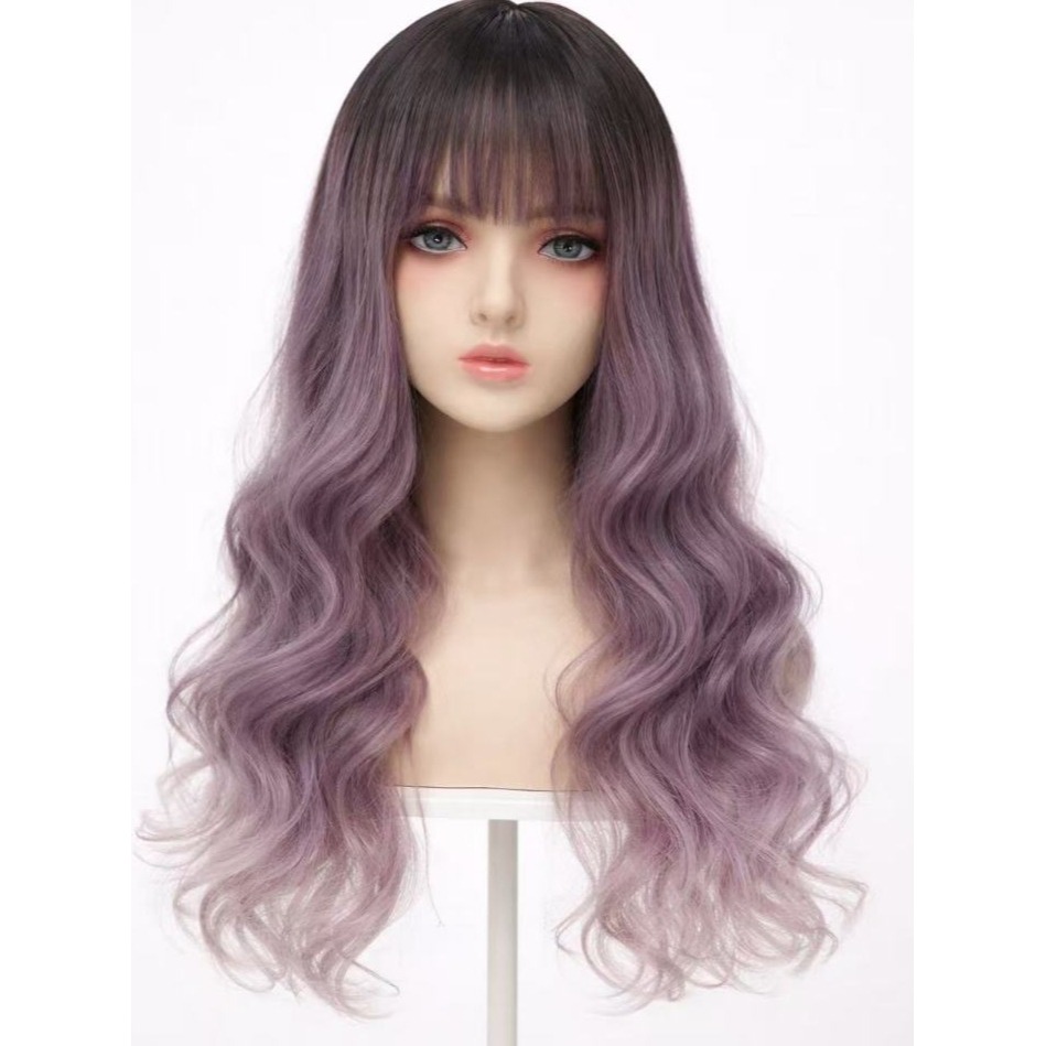 0009號 漸變雙層紫 直播商品 專屬 12月10日 整頂假髮-細節圖5