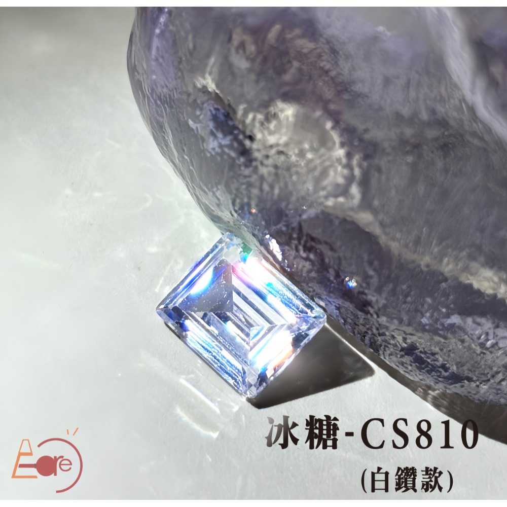 伊凱兒 [ 光之皓潔 ] 美甲貼鑽 尖底鑽 透底鑽 飾品  鑽石 玫瑰切 肥方 冰糖 歪心 耳釘-規格圖5