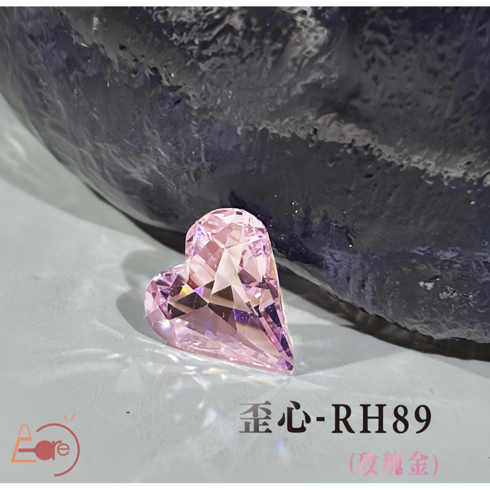 伊凱兒 [ 光之皓潔 ] 美甲貼鑽 尖底鑽 透底鑽 飾品  鑽石 玫瑰切 肥方 冰糖 歪心 耳釘-規格圖5