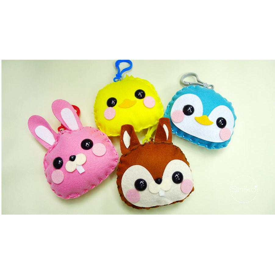 Smiko腸腸妞【5N2385】7X9CM韓國不織布端午香包DIY材料包 奶嘴夾/小熊/四合扣/口水巾夾/平安符-細節圖5