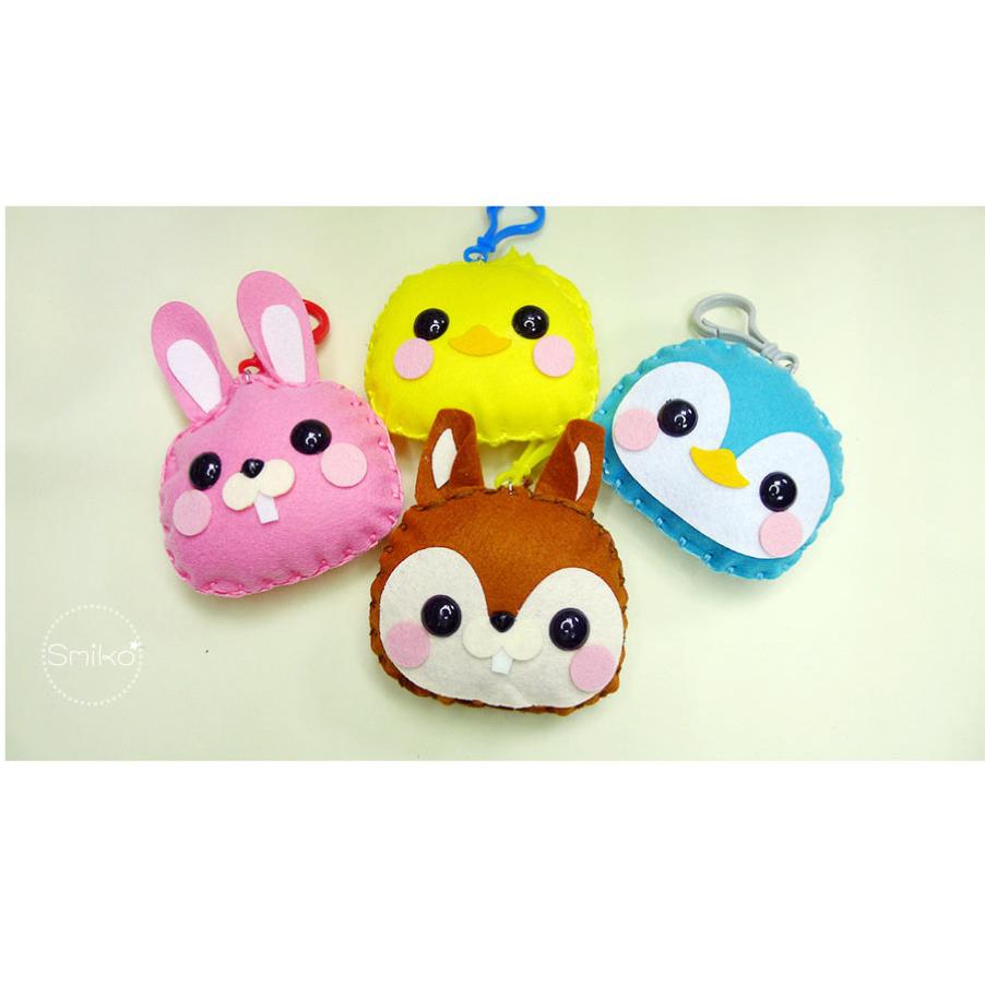 Smiko腸腸妞【5N2385】7X9CM韓國不織布端午香包DIY材料包 奶嘴夾/小熊/四合扣/口水巾夾/平安符-細節圖6