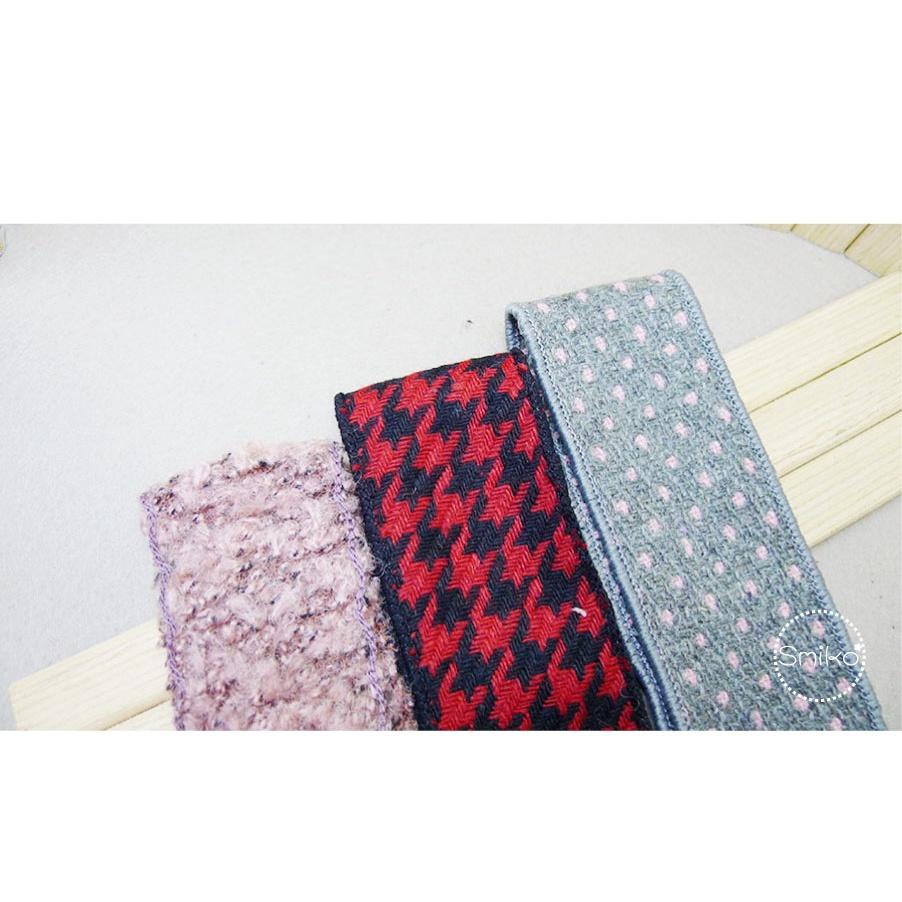 Smiko腸腸妞【5ROC05】50mm厚實單面毛料布帶 緞帶/毛絨帶/髮飾/手作/DIY-細節圖6