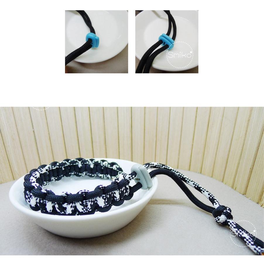 台灣現貨🇹🇼(5mm雙孔)22mm扁橢圓按壓彈簧調節扣  豬鼻扣/雙孔扣/露營/彈簧扣/手作/編織5K2U23-細節圖3