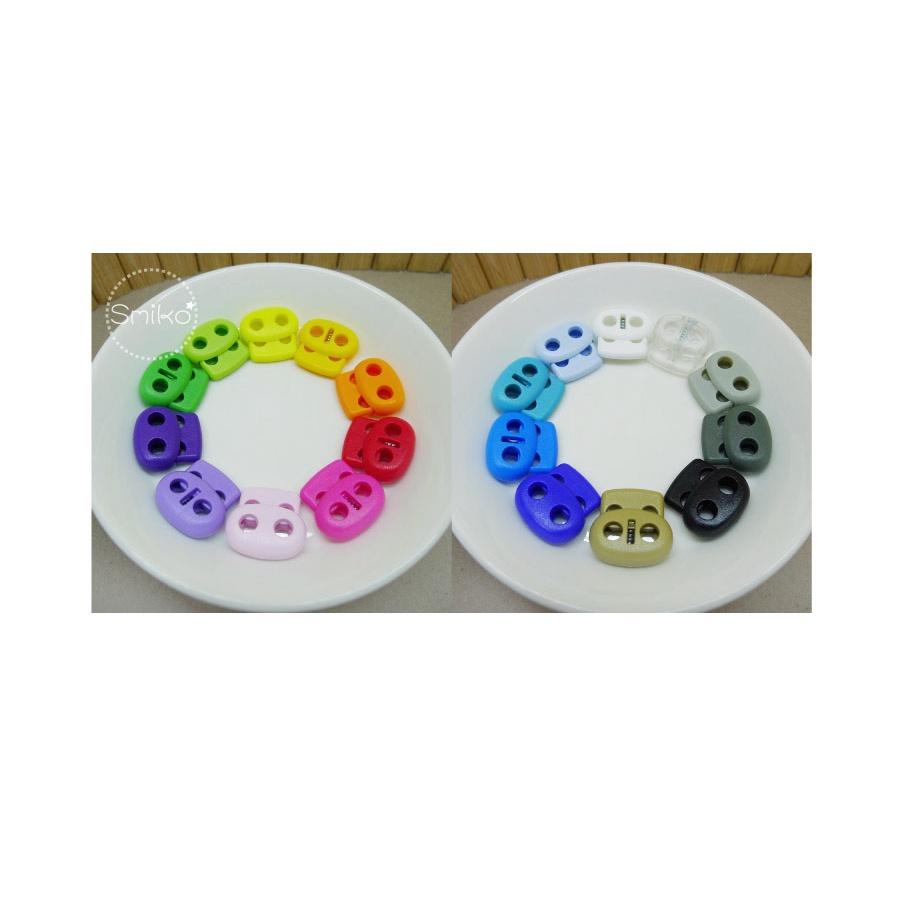 台灣現貨🇹🇼(5mm雙孔)22mm扁橢圓按壓彈簧調節扣  豬鼻扣/雙孔扣/露營/彈簧扣/手作/編織5K2U23-細節圖6