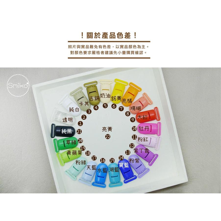 台灣現貨🇹🇼20mm霧面款塑膠奶嘴夾 塑膠夾/平安符/口水巾/推車 塑膠奶嘴鏈 香草奶嘴防掉夾 端午節 畢業禮物-細節圖2