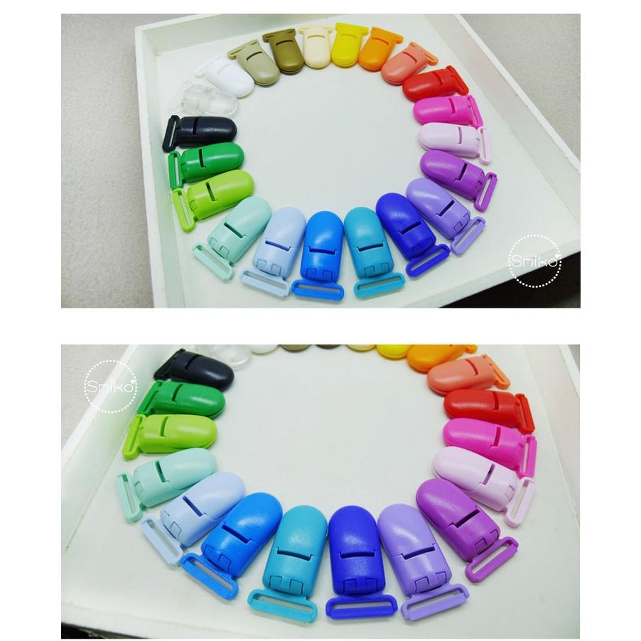 台灣現貨🇹🇼20mm霧面款塑膠奶嘴夾 塑膠夾/平安符/口水巾/推車 塑膠奶嘴鏈 香草奶嘴防掉夾 端午節 畢業禮物-細節圖3