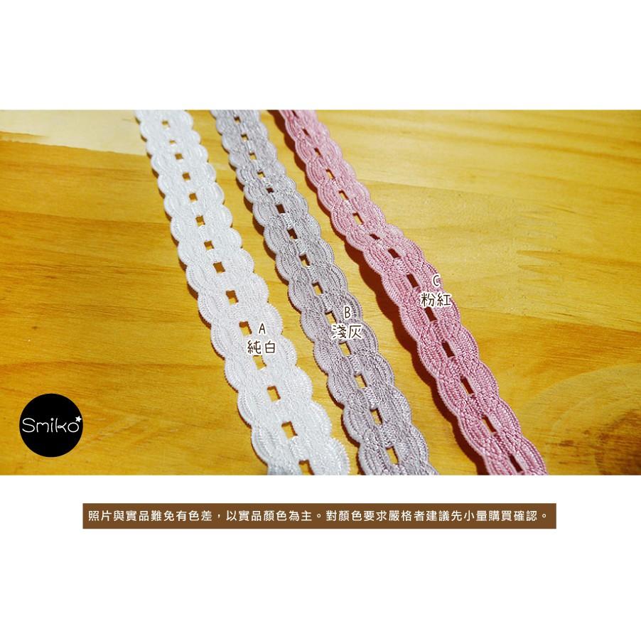 Smiko腸腸妞【5R9193】15mm唯美中孔波浪彈性髮帶織帶 髮飾/髮夾/頭飾/彈力/DIY/材料-細節圖4