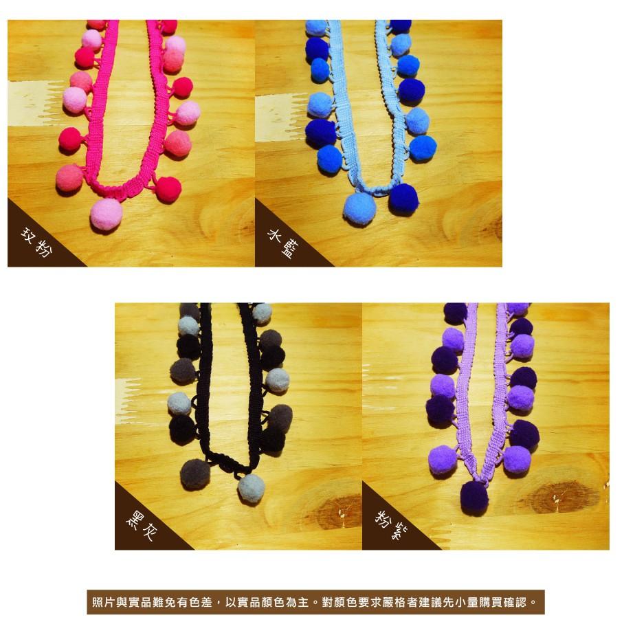 Smiko腸腸妞【5R8172】30mm漸層大毛球豆豆花邊 緞帶/奶嘴夾/鴨嘴夾/防掉落帶夾-細節圖5