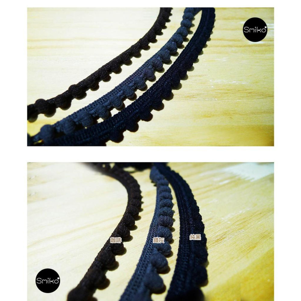 Smiko腸腸妞【6R7383】(日本製)11mm清新可愛豆豆球花邊 蕾絲/窗簾/紗布/DIY/門簾/桌巾-細節圖5