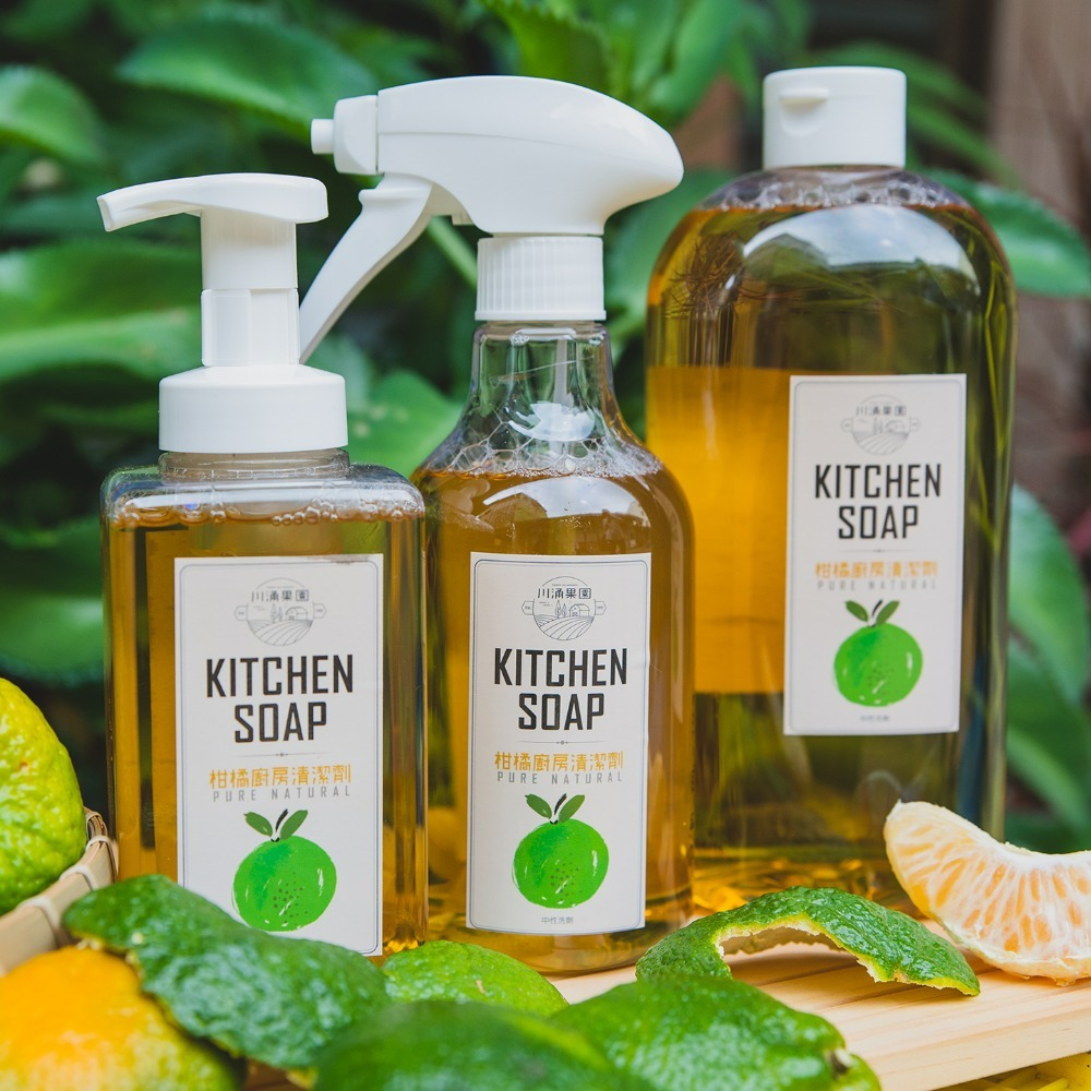 中性清潔劑 柑橘廚房清潔劑 泡泡瓶 (500ml) 川涌果園橘皮清潔劑 廚房清潔 可洗蔬果/寶寶用品洗手慕斯-細節圖5