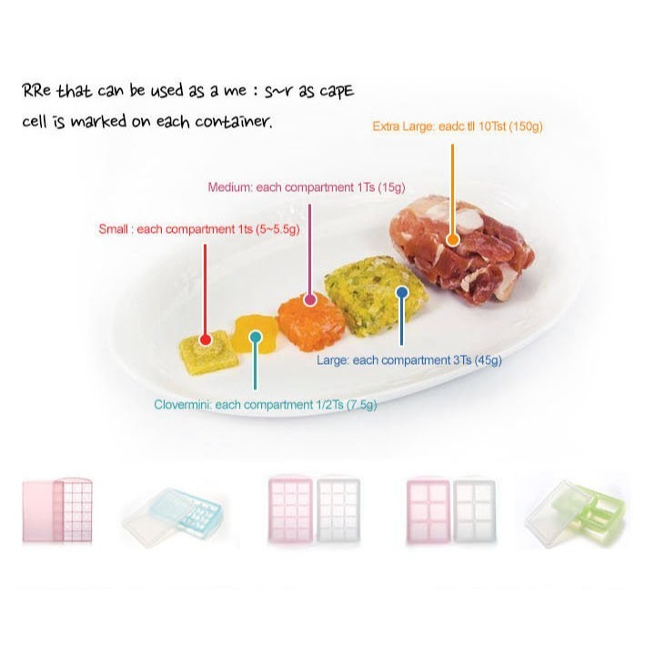 【Wisdom Life】韓國JM Green新鮮凍RRE副食品冷凍儲存分裝盒 ，購買請選尺寸，顏色隨機出貨-細節圖5