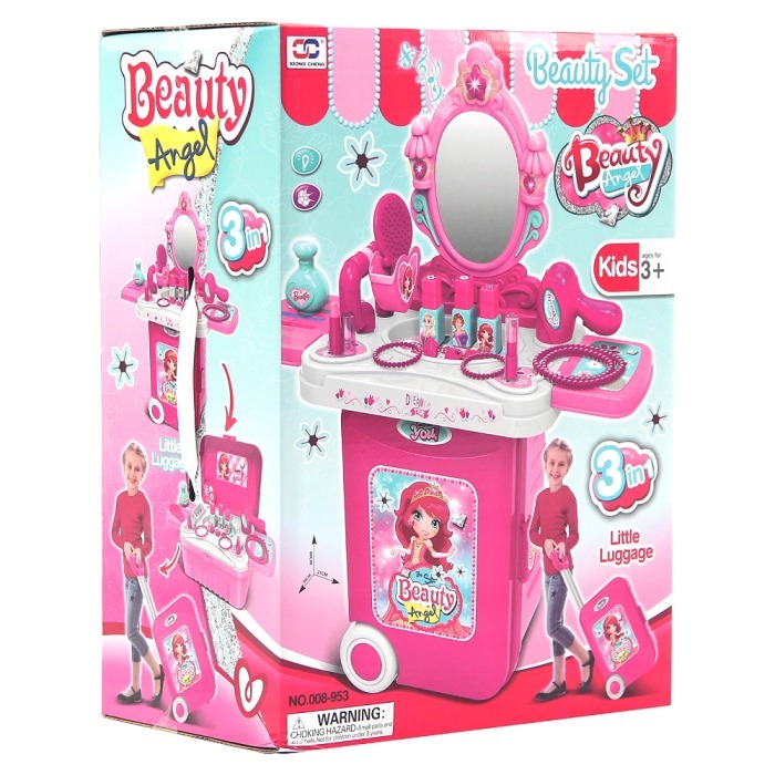 【Wisdom Life】XIONG CHENG 3合1行李箱梳妝組(角色扮演、辦家家酒遊戲) 台灣商品檢驗合格-細節圖2