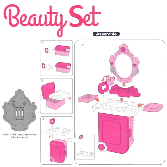 【Wisdom Life】XIONG CHENG 3合1行李箱梳妝組(角色扮演、辦家家酒遊戲) 台灣商品檢驗合格-細節圖6