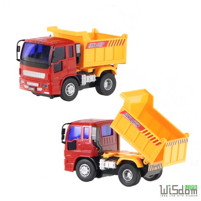 【Wisdom Life】WISDOM 仿真磨輪動力車系列-砂石車挖土機組 台灣商品檢驗合格-細節圖4