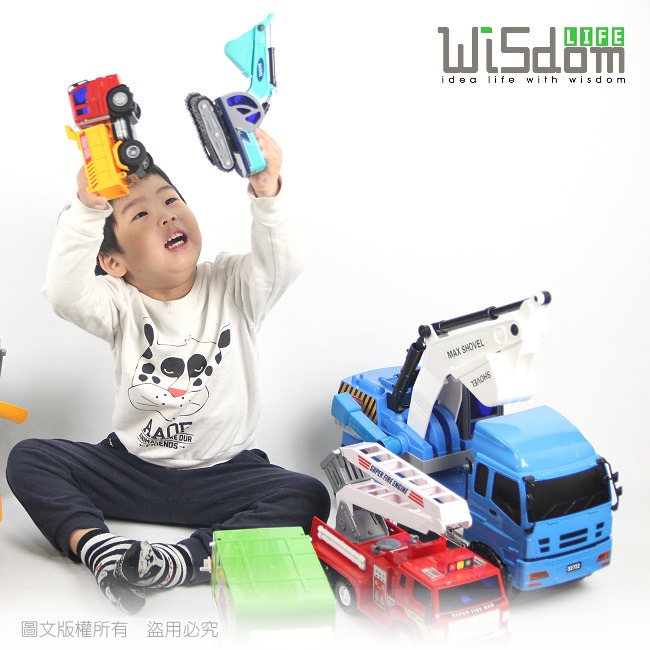 【Wisdom Life】WISDOM 仿真磨輪動力車系列-超大混凝土車 台灣商品檢驗合格-細節圖8