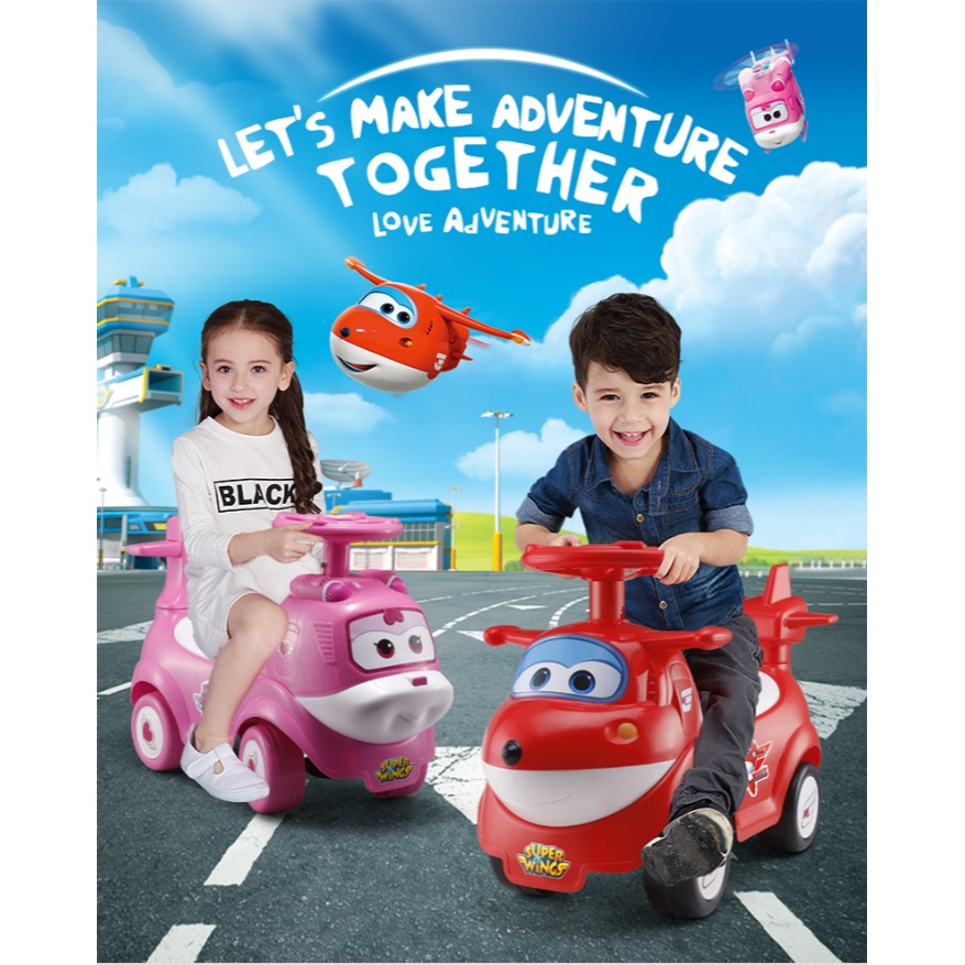 【Wisdom Life】SUPER WINGS 兒童音樂助步車-杰特(紅) 台灣商品檢驗合格-細節圖2