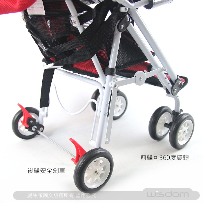 【Wisdom Life】MIT台灣製造 S-Baby 第三代五點式安全帶輕便型推車(可變座椅)，購買請選顏色-細節圖9