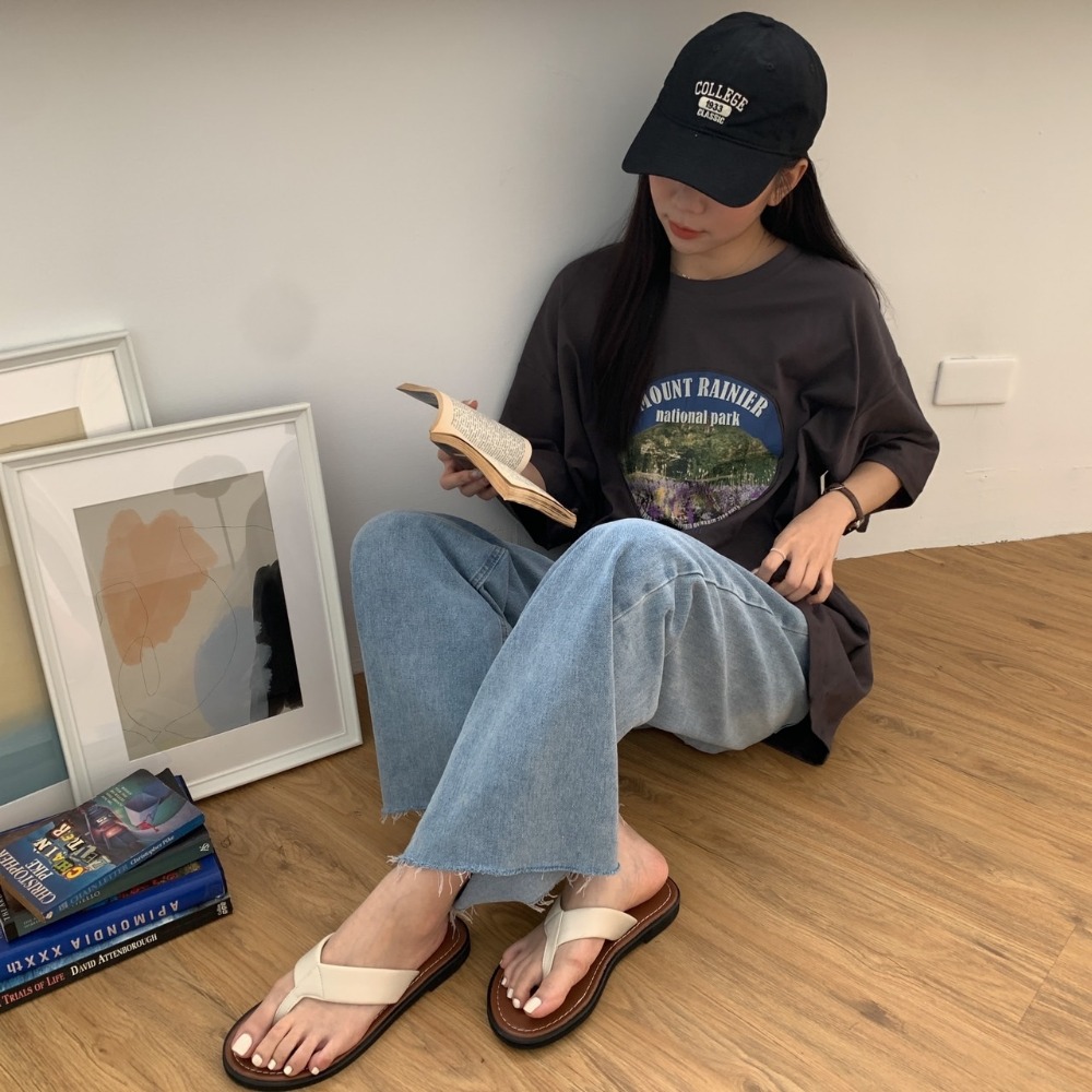 Beforesunrise-ins風景大Tee(男女皆可)(3Colors)-細節圖8