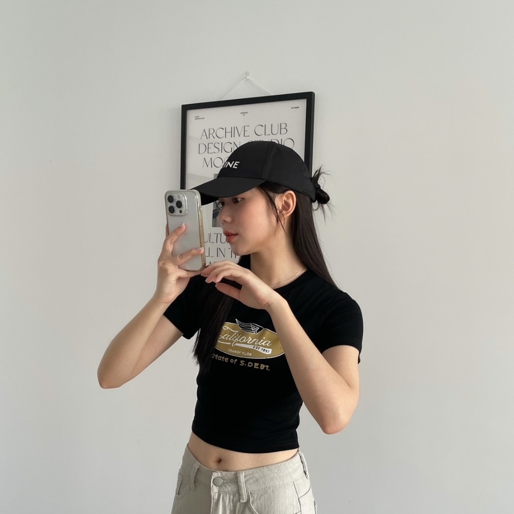 Beforesunrise-美式英字顯瘦短T(4Colors)-細節圖2