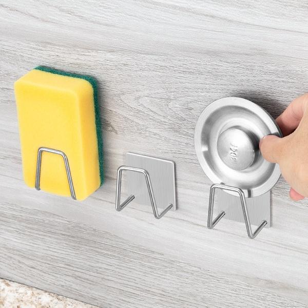 無痕壁貼不鏽鋼海綿架 SIN9207-細節圖4