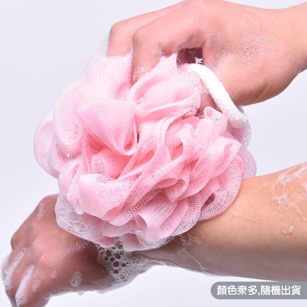 可掛單色起泡綿綿球沐浴球 盥洗用品【顏色隨機出貨】-細節圖3