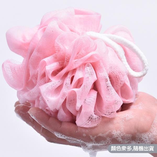 可掛單色起泡綿綿球沐浴球 盥洗用品【顏色隨機出貨】-細節圖5