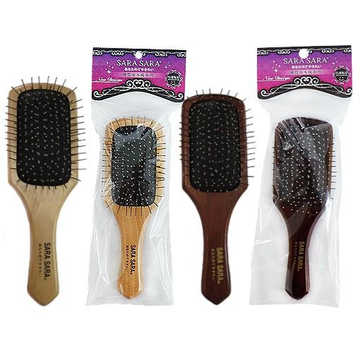 優質原木梳 中四方鐵針梳/中四方按摩梳 1入《隨機出貨不挑色》-細節圖2