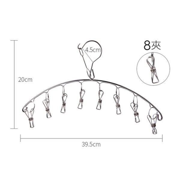 弧形不鏽鋼8夾防風曬衣架 (8夾) SIN1246 衣架-細節圖9