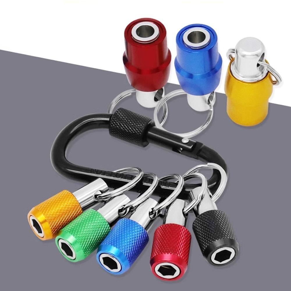 【台灣現貨】起子頭款鑰匙圈 鋁合金 快脫接桿 接座 六角起子頭 起子頭收納 套筒起子-細節圖6