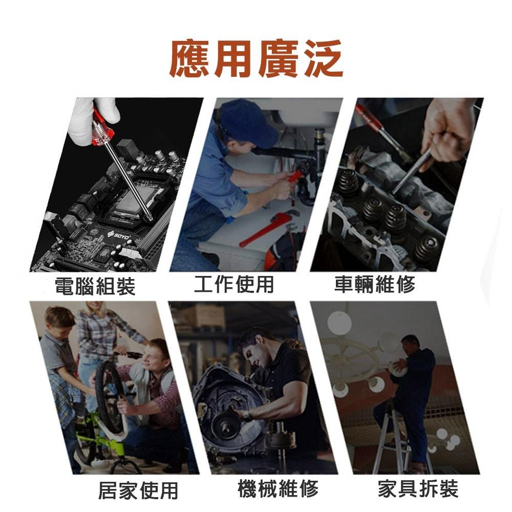 【台灣現貨】貫通起子 十字 一字 6mm柄 8mm柄 可敲擊 敲打 打擊 穿心螺絲-細節圖5