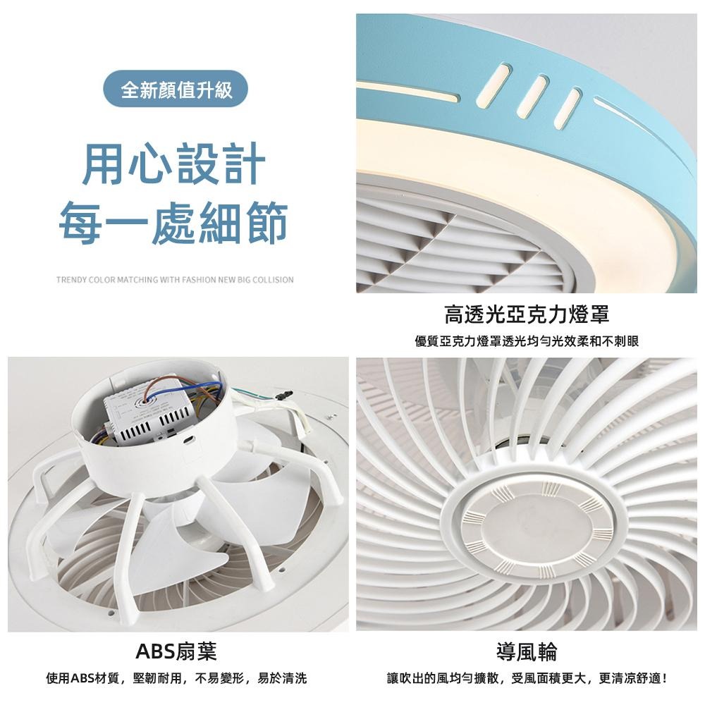 【XINGMU 興沐】新品風扇燈 簡約現代臥室書房餐廳燈吸頂燈 72W電風扇吊燈 強大自然風-細節圖9