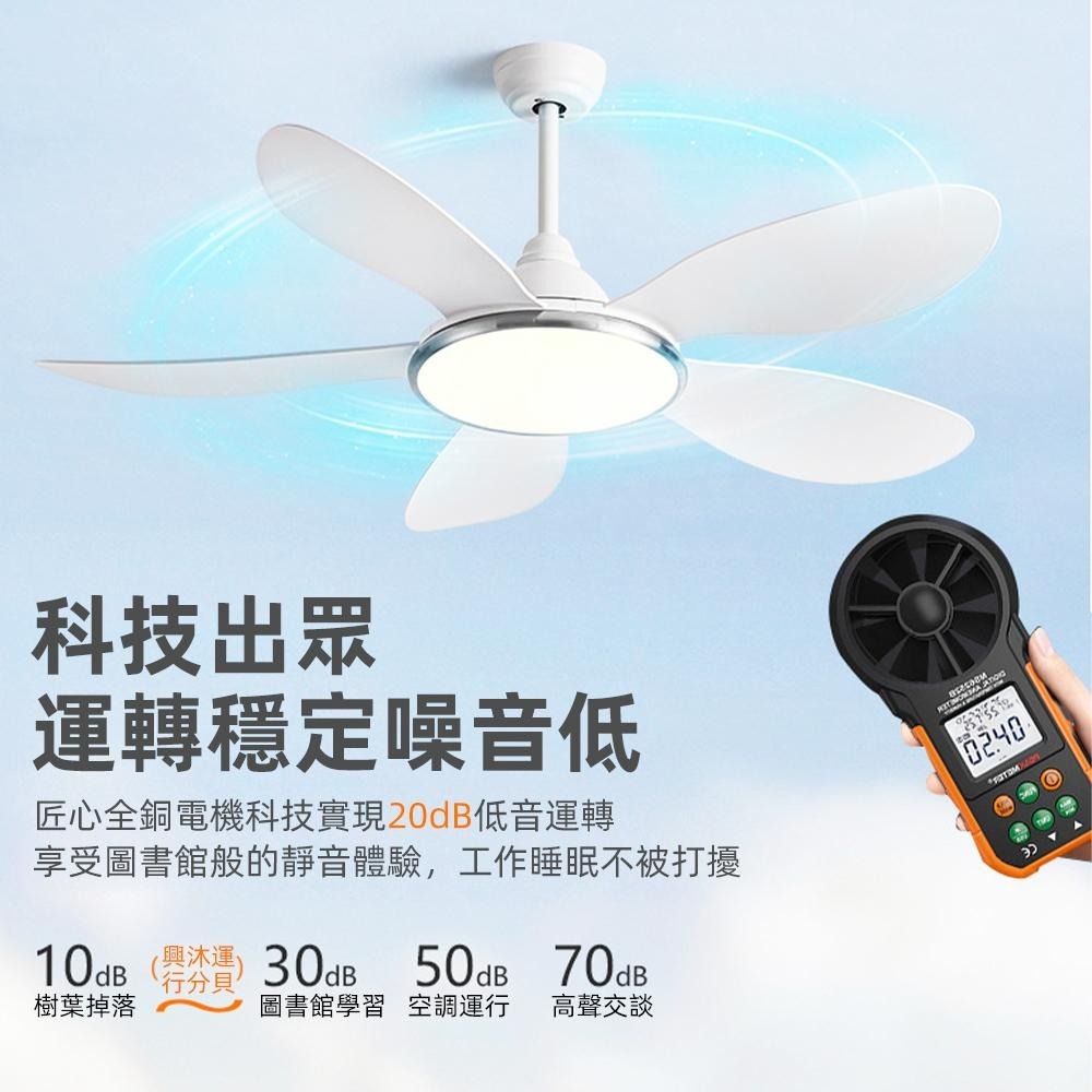 【XINGMU 興沐】52吋變頻吊扇燈 家用吊扇客廳風扇燈 餐廳燈 風扇一體電扇吊燈 電扇燈 電扇 大風力-細節圖3