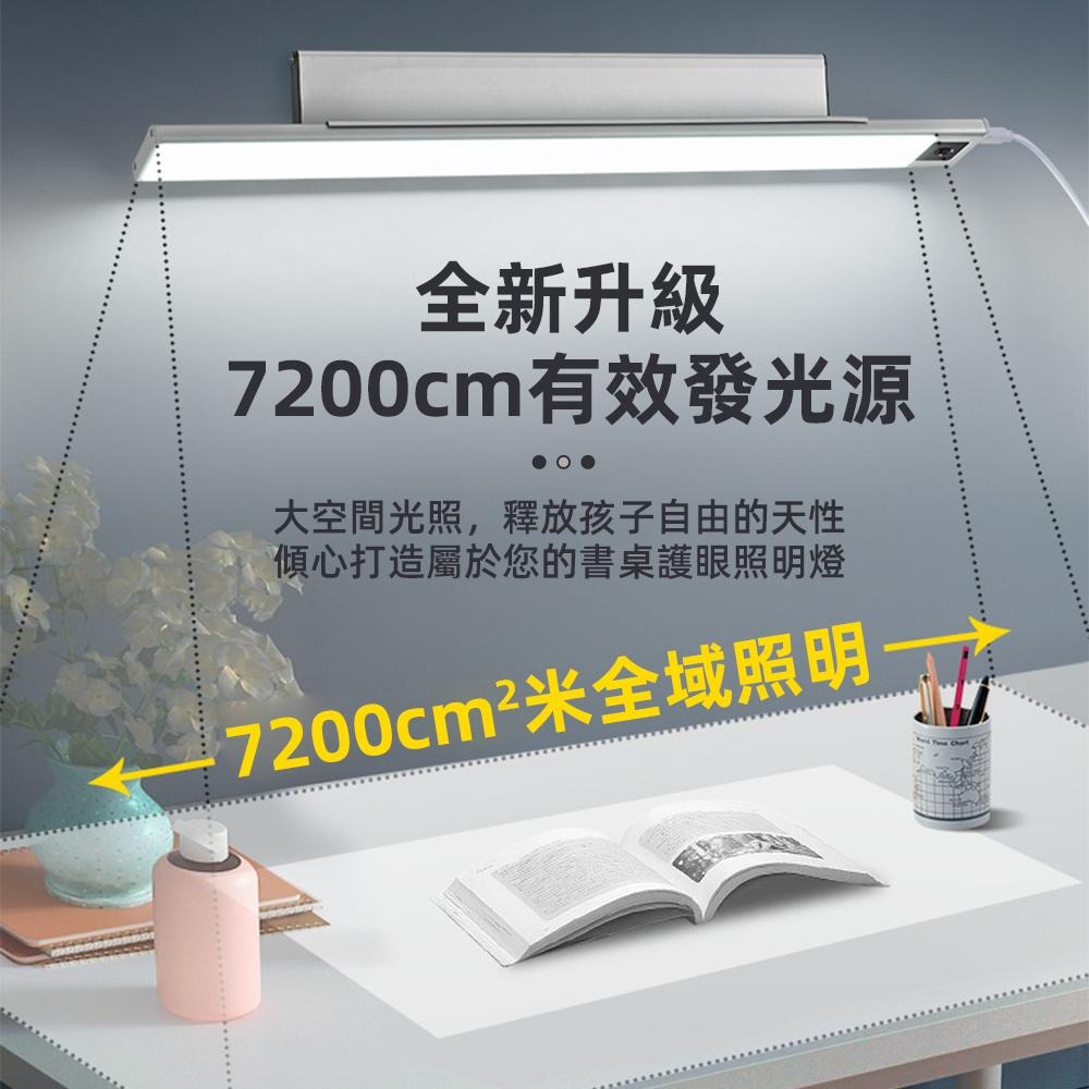 【XINGMU興沐】LED護眼燈 旋轉底座檯燈 插電式手掃感應燈 學習專用書桌吸頂閱讀燈高亮學生書桌壁燈 三色變光-細節圖3