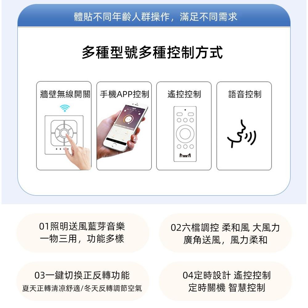 【XINGMU 興沐】52吋家用變頻大風力吸頂燈新款復古智能吊扇燈餐廳客廳臥室風扇燈- A5001-細節圖6