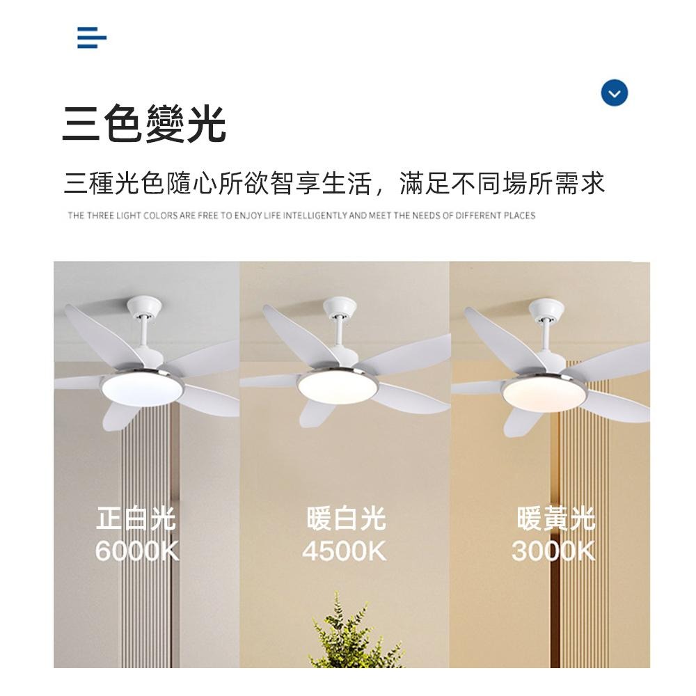 【XINGMU 興沐】美式風扇燈 個性52吋吊扇燈客廳臥室創意風扇led鐵藝燈 電扇燈-細節圖3