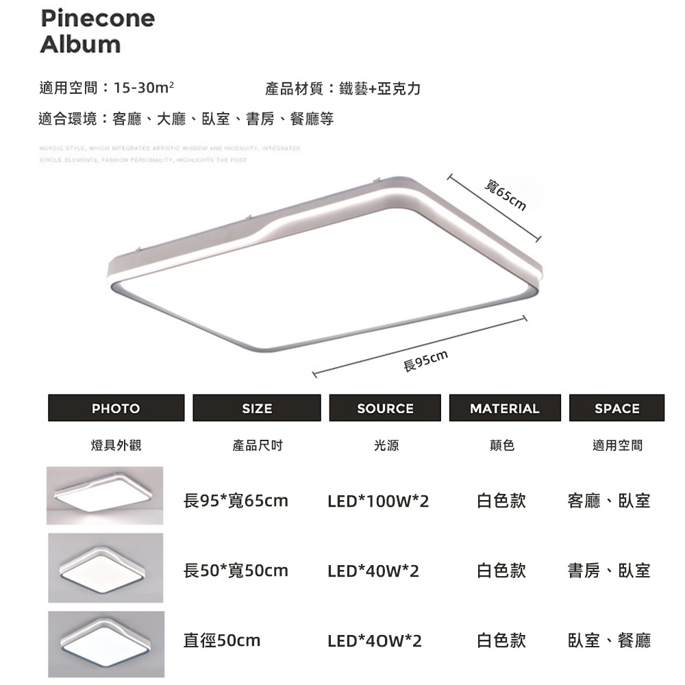 【興沐燈飾】客廳全光譜護眼led吸頂燈 手機APP智慧燈 天花板隱形吸頂燈 100W亮光源 臥室組合 保固一年-細節圖7