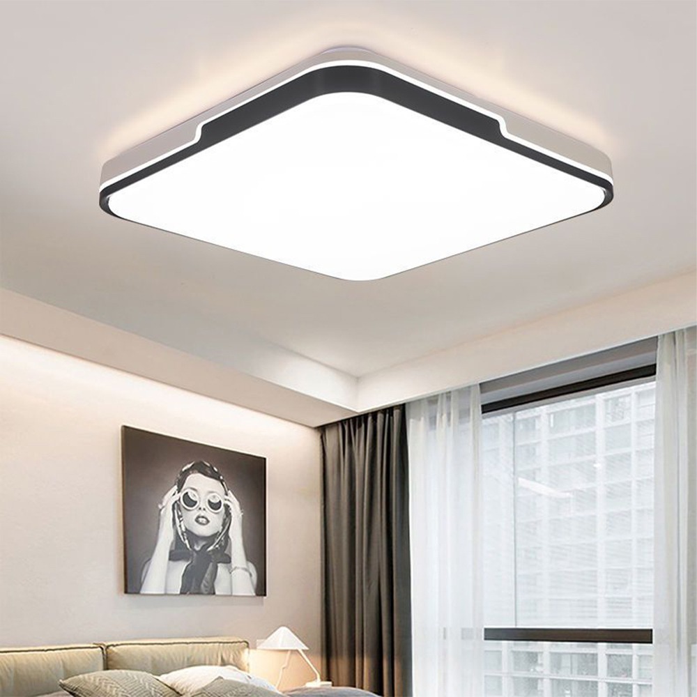 【興沐燈飾】全光譜簡約led吸頂燈 臥室現代主臥房間燈飾 北歐客廳燈溫馨燈具 隱形大氣智慧吸頂燈 護眼書房燈-細節圖10