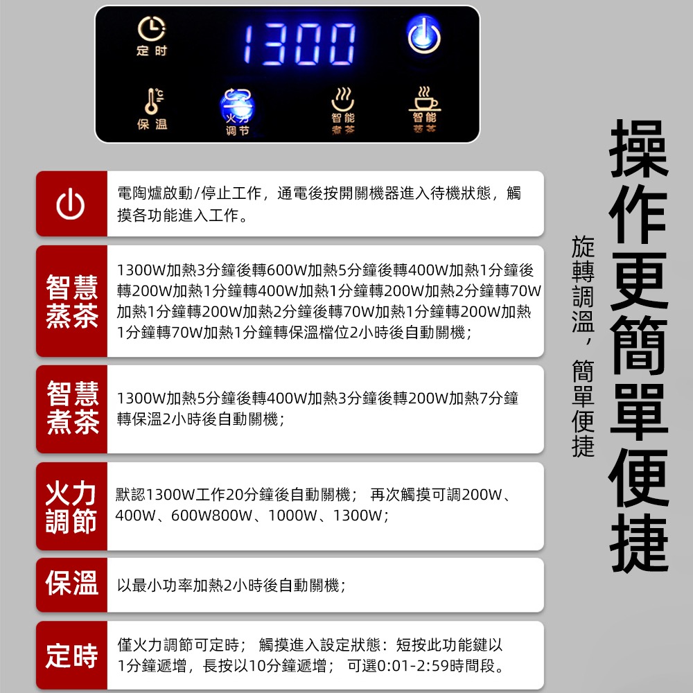 【現貨一日達】  110V電陶爐 煮茶爐 迷你電陶爐 家用燒水爐 耐高溫 煮茶神器 小型電茶爐 黑晶爐 功夫茶爐-細節圖10