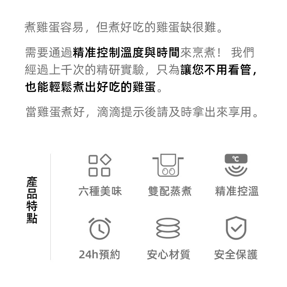 現貨一日達 煮蛋器 家用自動多功能煮蛋神器 110V早餐機優格機 小型智慧預約蒸蛋器 現貨速出 免運 台灣保固-細節圖5