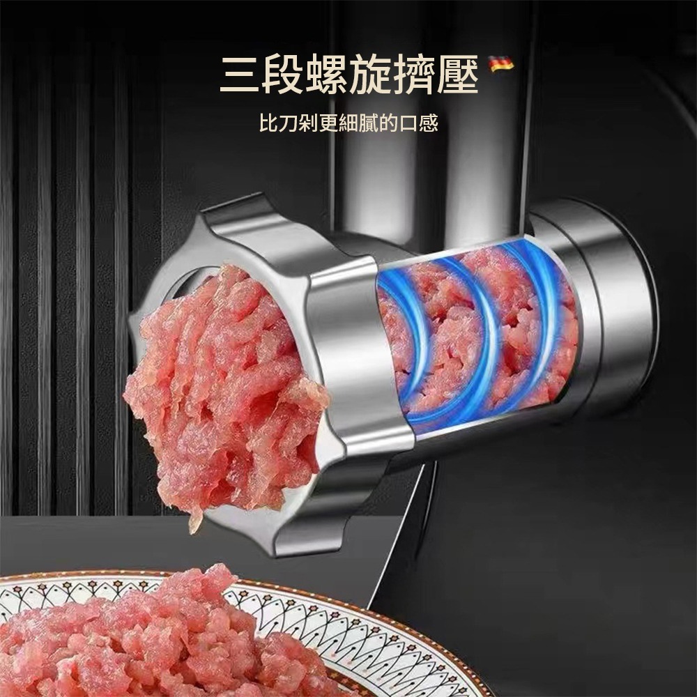 【XINGMU 興沐】電動絞肉機切菜絞肉灌腸一機多用家用多功能絞肉灌腸機Meat grinder-細節圖7