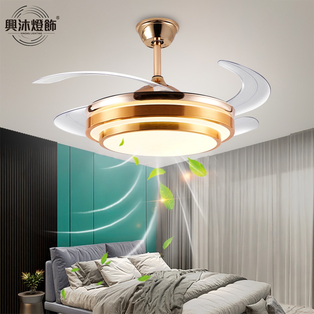 【XINGMU 興沐】吊扇燈 客廳餐廳風扇燈 智慧遙控吊扇 簡約現代變頻風扇燈 42吋隱形吊扇燈-細節圖4