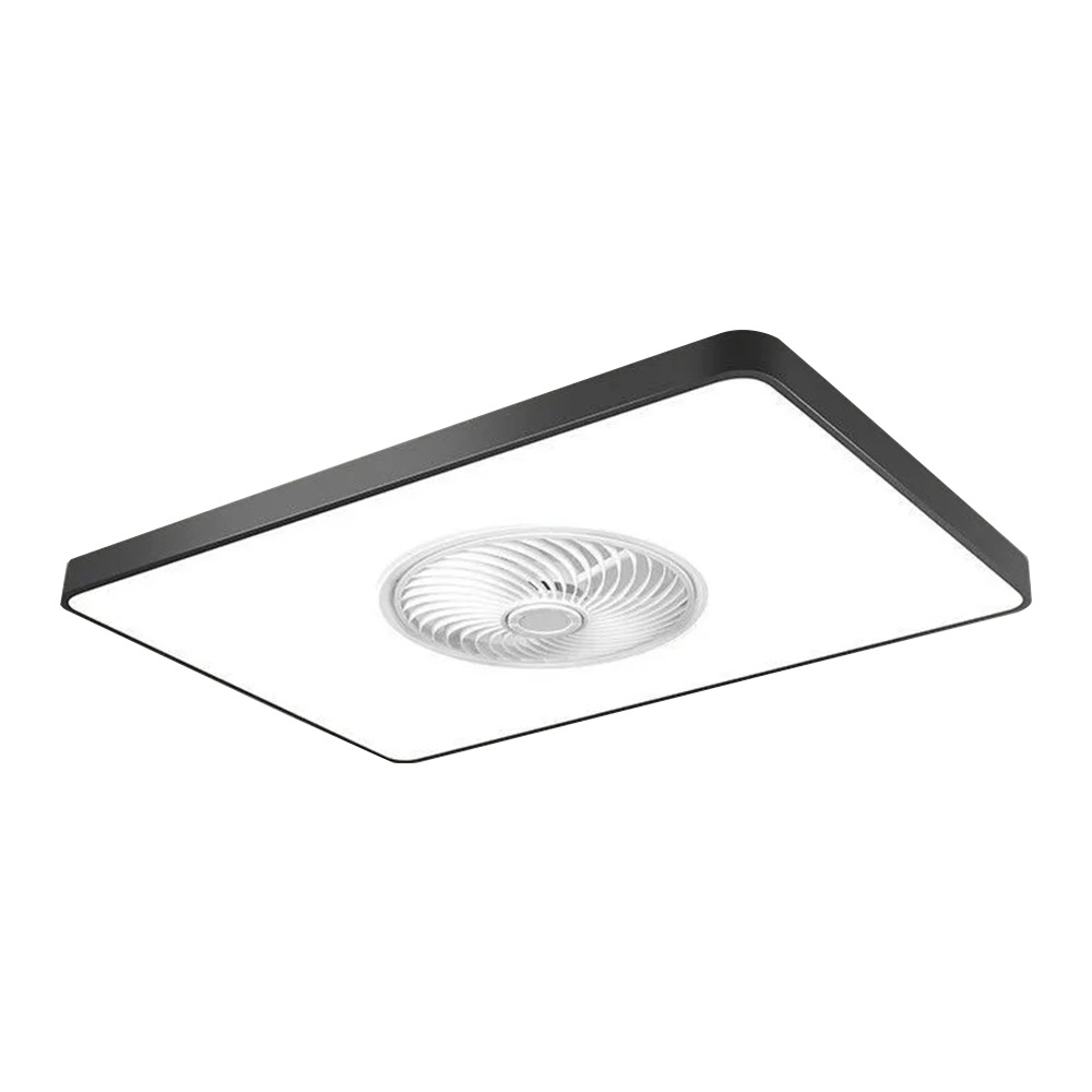 XINGMU 興沐】現貨led吊扇燈 長方形平板風扇燈 家用led燈 室內照明燈 循環扇電風扇 智慧144W燈具-細節圖2