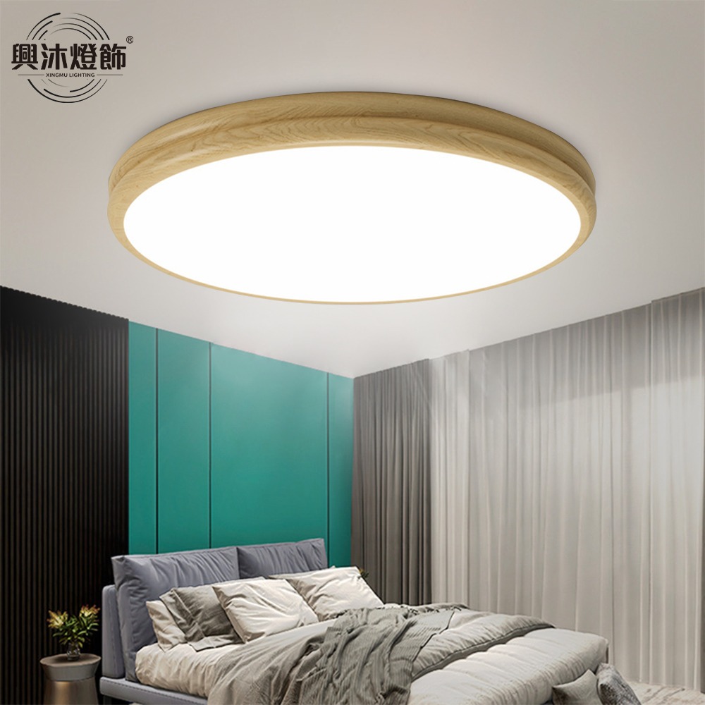 【XINGMU 興沐】新款現貨吸頂燈 北歐創意個性超薄主臥室燈 現代簡約家用房間led臥室燈 圓形吸頂燈-規格圖8