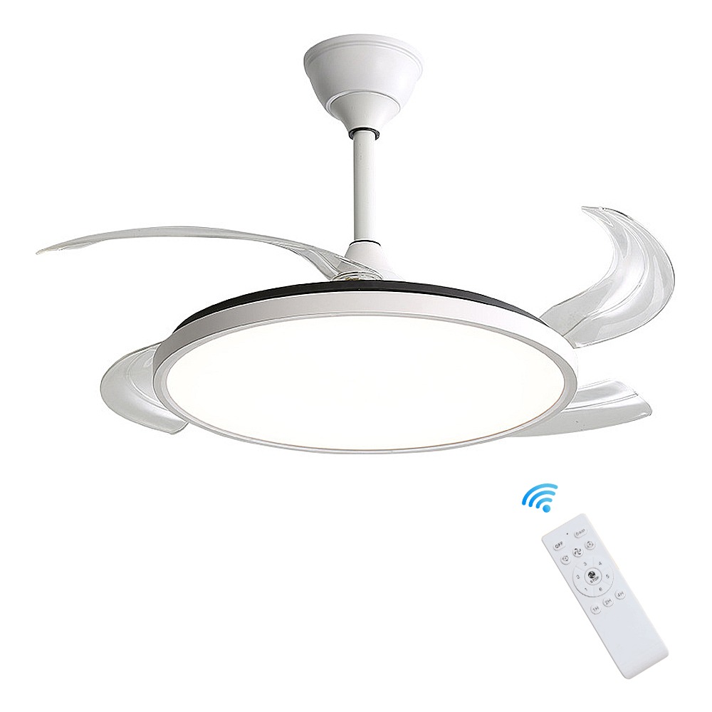 【XINGMU 興沐】全光譜42吋隱形吊扇燈 客廳吊燈吊扇 現代簡約家用風扇燈  智慧循環扇 電風扇燈（臺灣現貨）-細節圖2