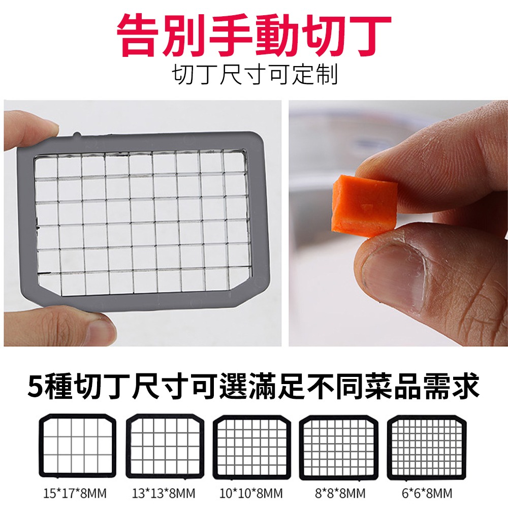【興沐】切菜機 切丁機 切片機 切絲機 切菜器（20分鐘切百斤+配五個切丁刀網+切片網+切絲網）隔日到貨-細節圖6