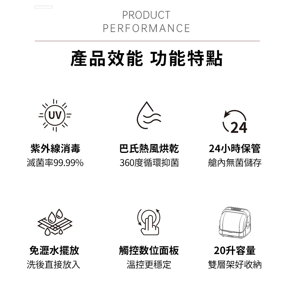 【興沐】110V家用烘碗機 消毒碗櫃 巴氏熱風烘乾 360度循環抑菌 餐具消毒櫃 消毒/烘乾二合一 隔日到貨-細節圖10