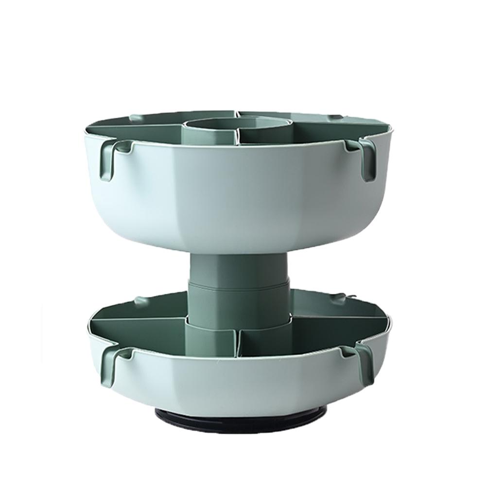 【東日】多層瀝水籃 蔬菜瀝水籃 水果瀝水籃 旋轉火鍋拼盤 易清洗分格 蔬菜水果拼盤 家用廚房-細節圖2