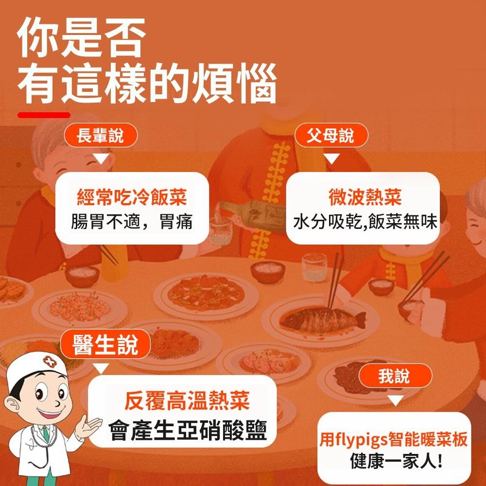 【東日家電】方形保溫暖菜板 智慧恆溫保溫餐墊 加熱保溫板 加熱電磁爐 保溫餐桌餐墊 暖熱菜煮湯火腿保溫板-細節圖4