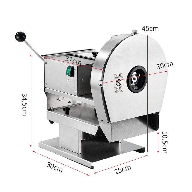 【東日家電】商用電動切肉機 切熟牛肉 年糕土豆切片機 蔬果熟肉切片機 不鏽鋼刀盤 110V刀距可調整-細節圖9