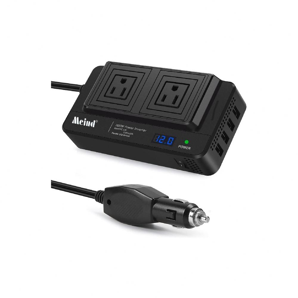 【東日家電】200W車用變頻器 快充USB電源 PD車充外出插座  USB 12V轉110V電源轉換器 插座-細節圖2